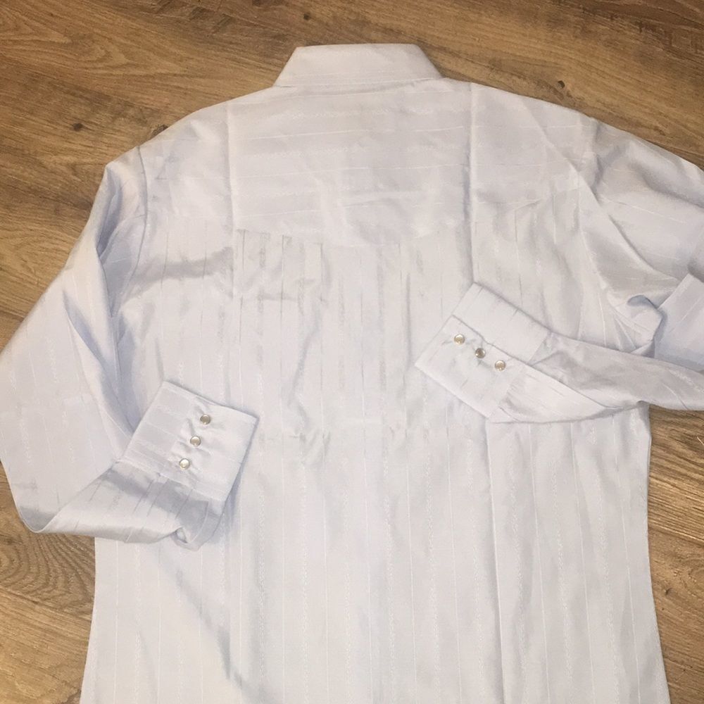 Ely Cattleman Light Blue Western Snap-Front Shirt - Picture 7 of 7
